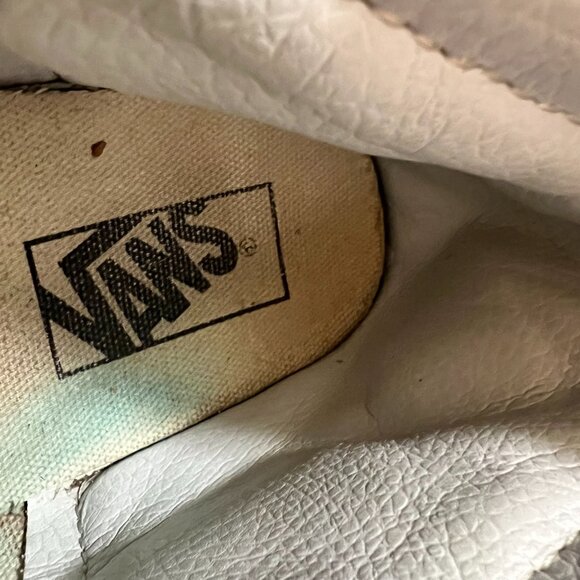 VANS Old Skool Skateboard High Top Blue‎ White, Mens Size 7.5 Women 9 - Picture 7 of 8
